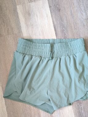 all in motion Sage Green Elastic-Waist Athletic Shorts